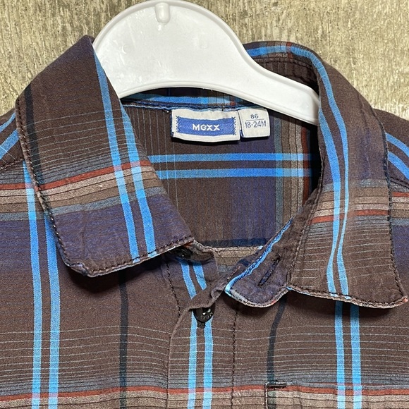 MEXX baby boy plaid button down shirt - Picture 2 of 3